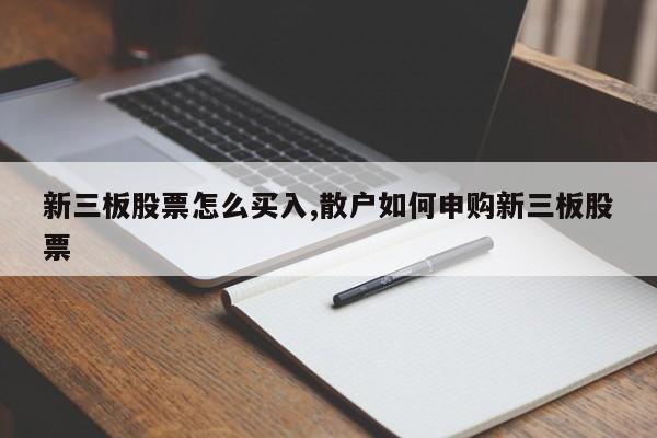 新三板股票怎么买入,散户如何申购新三板股票